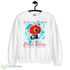 In Loving Memory Chinese Balloon Shirt - Unisex Heavy Blend Crewneck Sweatshirt