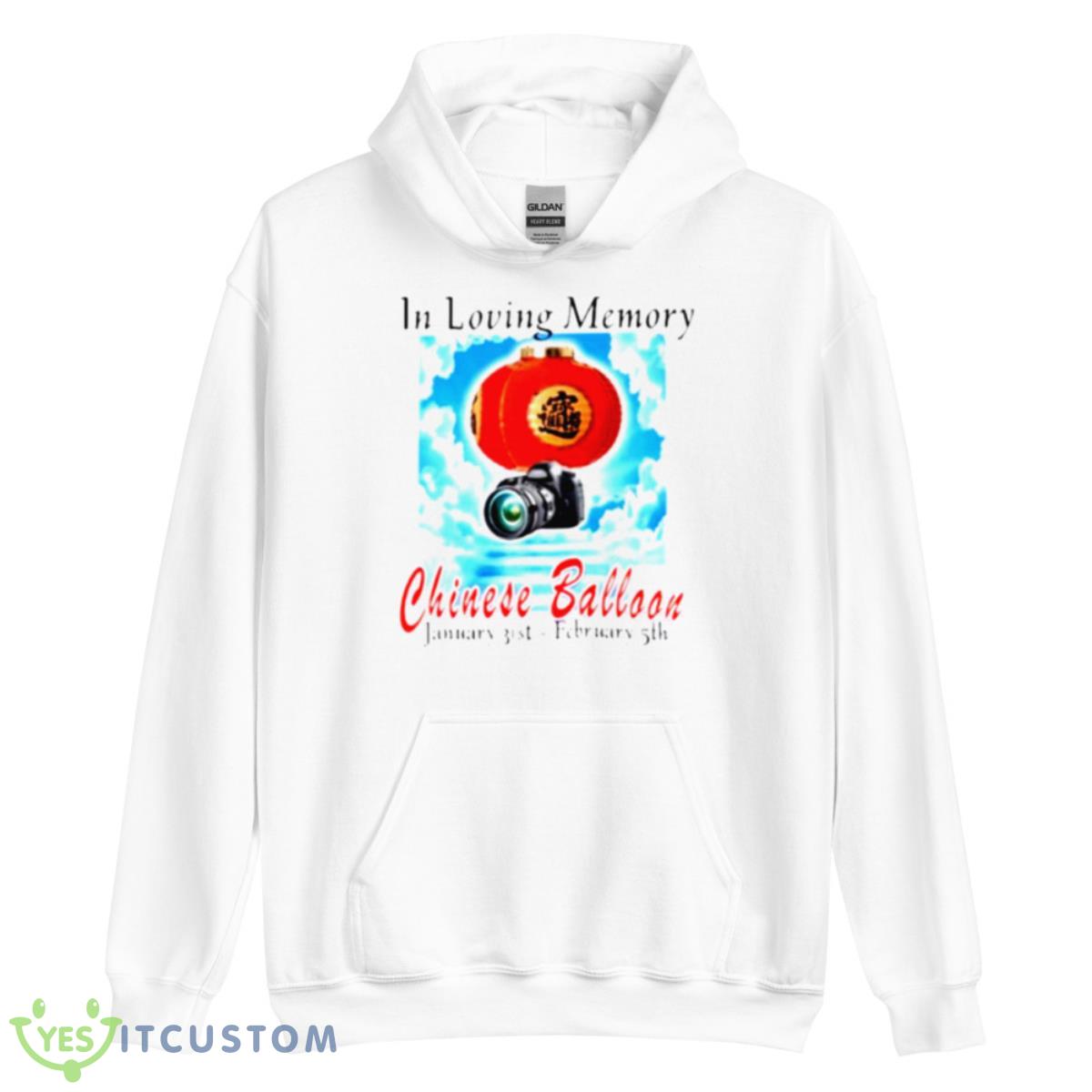 In Loving Memory Chinese Balloon Shirt 3 In Loving Memory Chinese Balloon Shirt - Unisex Heavy Blend Hooded Sweatshirt