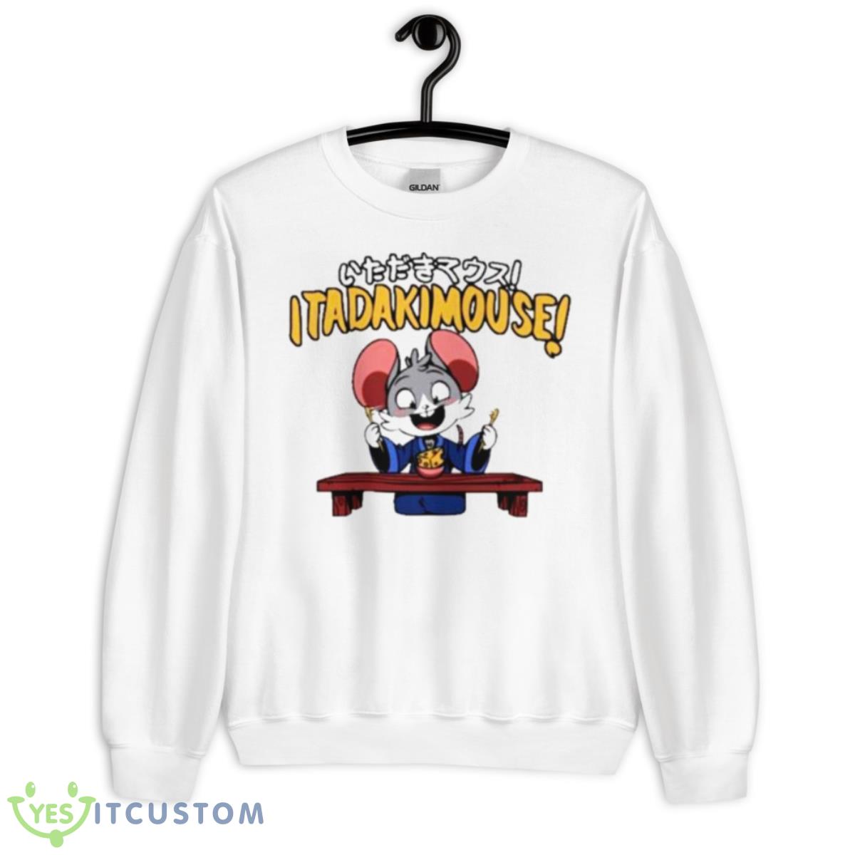 Itadakimouse Shirt 2 Itadakimouse Shirt - Unisex Heavy Blend Crewneck Sweatshirt