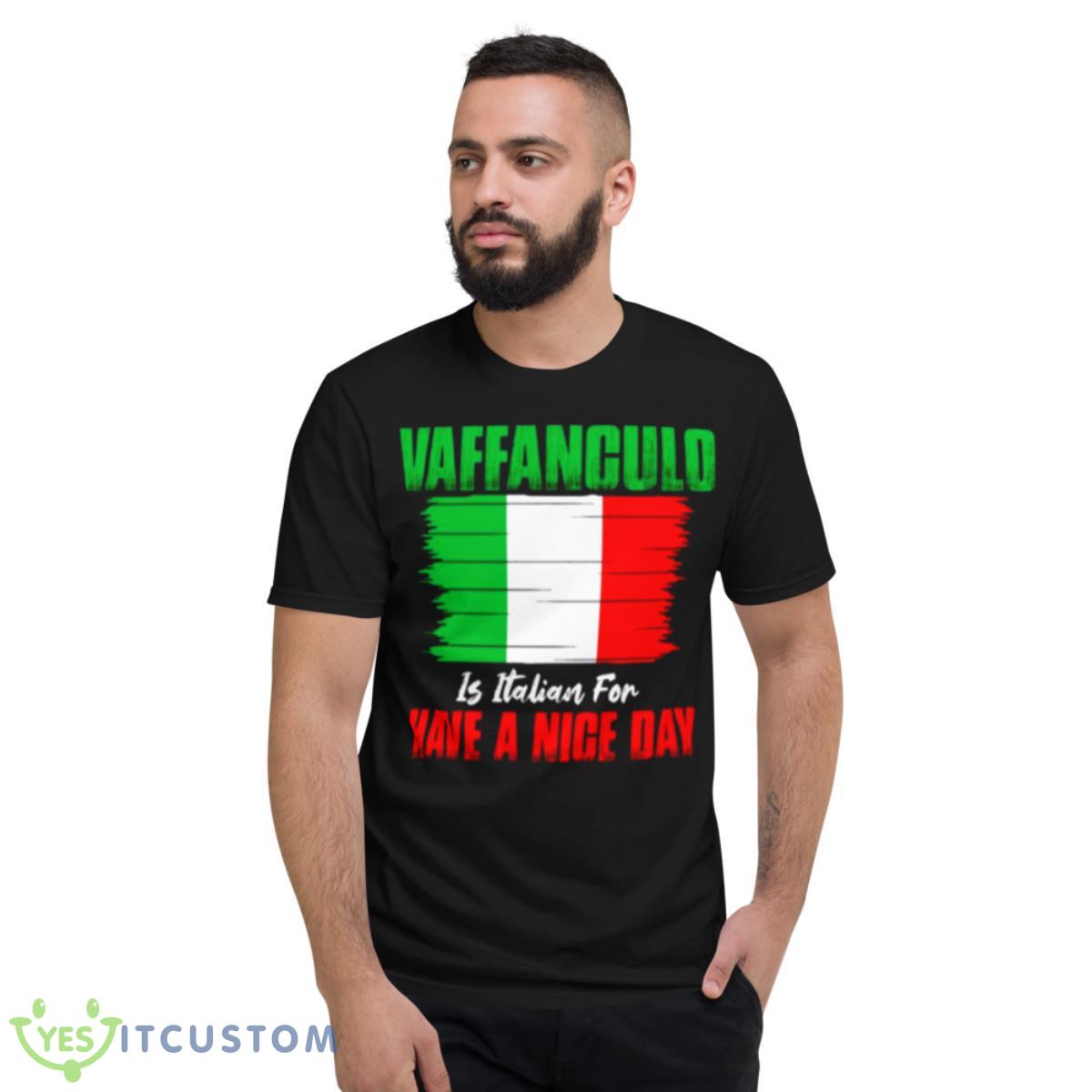 Italia Flag Art Vaffanculo Shirt 2 Italia Flag Art Vaffanculo Shirt - Short Sleeve T-Shirt