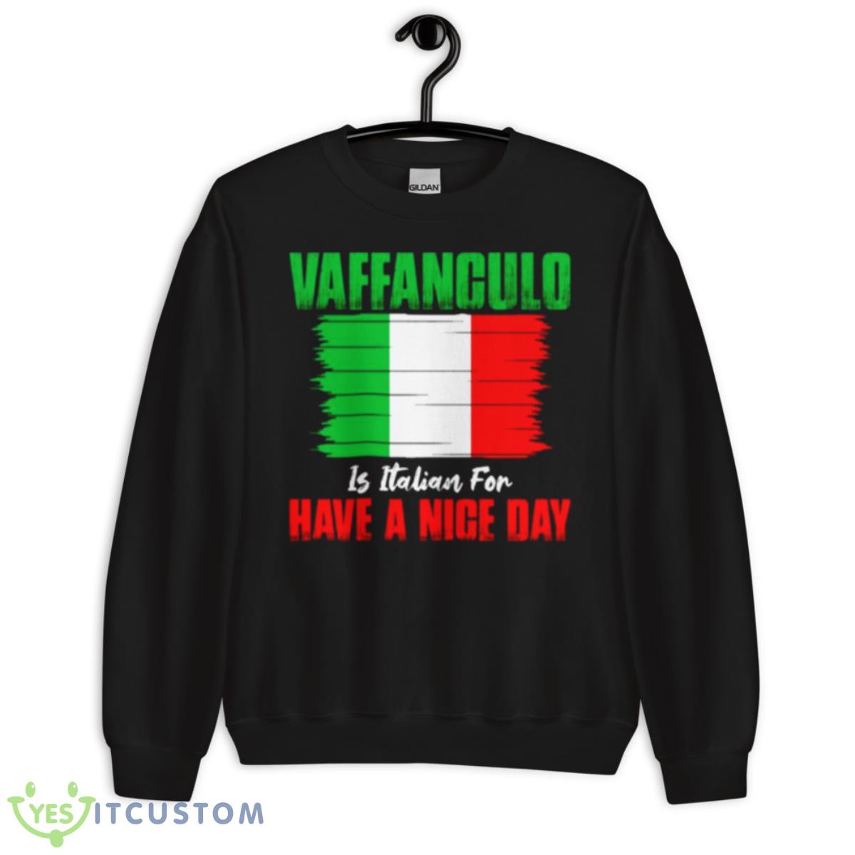 Italia Flag Art Vaffanculo Shirt 3 Italia Flag Art Vaffanculo Shirt - Unisex Crewneck Sweatshirt