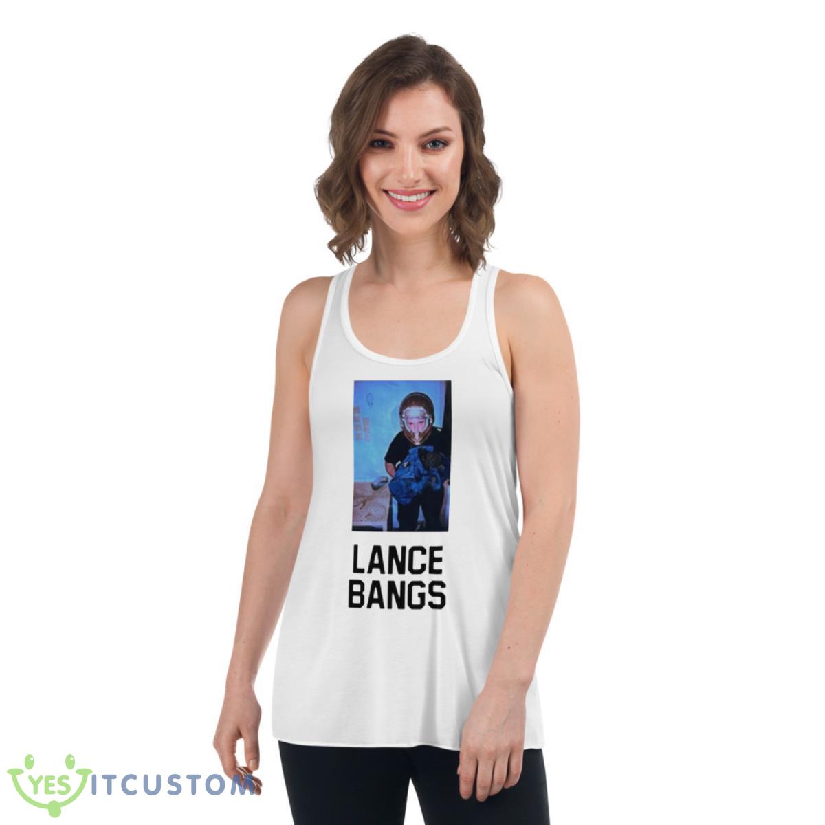 Jackass Lance Bangs Shirt 4 Jackass Lance Bangs Shirt - Women's Flowy Racerback Tank