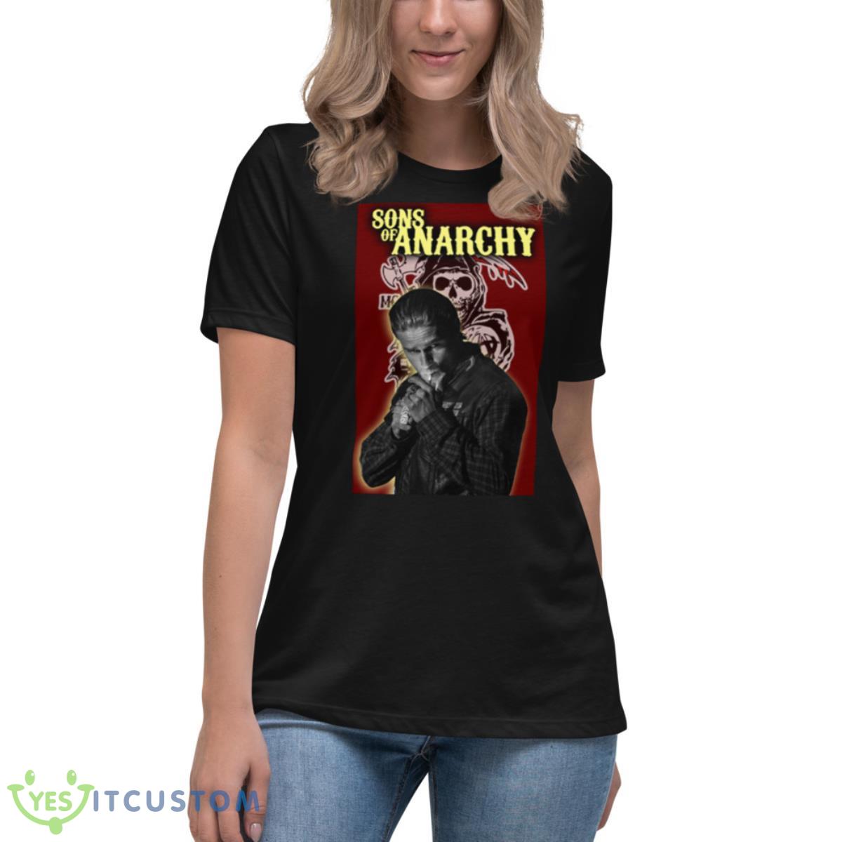 Jackson Jax Teller Sons Of Anarchy Shirt 6 Jackson Jax Teller Sons Of Anarchy Shirt - Women's Relaxed Short Sleeve Jersey Tee