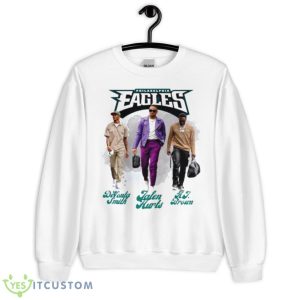 Jalen Hurts DeVonta Smith AJ Brown Eagles Super Bowl 2023 Shirt - Unisex Heavy Blend Crewneck Sweatshirt