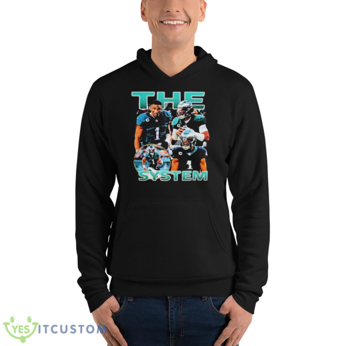 Jalen Hurts The System Shirt 13 Jalen Hurts The System Shirt - Unisex Fleece Pullover Hoodie