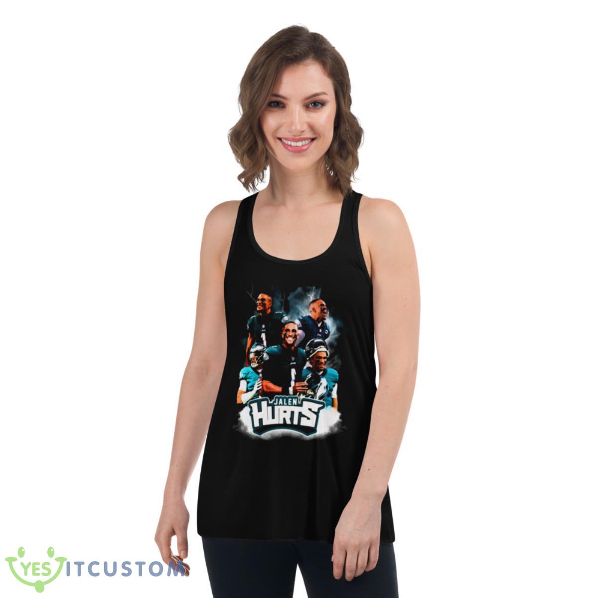 Jalen Hurts Trending Shirt 5 Jalen Hurts Trending Shirt - Women's Flowy Racerback Tank