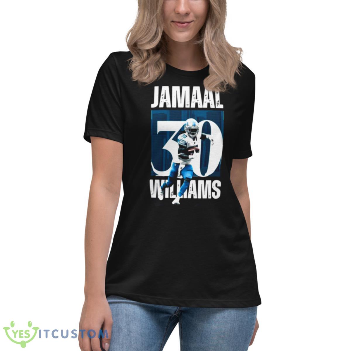 Jamaal Williams Football Dance Shirt 6 Jamaal Williams Football Dance Shirt - Women's Relaxed Short Sleeve Jersey Tee