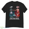 Jason Kelce Vs Travis Kelce First Brothers Philadelphia Eagles Vs Kansas City Chiefs Super BOWL LVII 2023 Shirt - G500 Men’s Classic T-Shirt