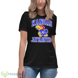 Jayhawks Kansas University Shirt - Women's Relaxed Short Sleeve Jersey Tee