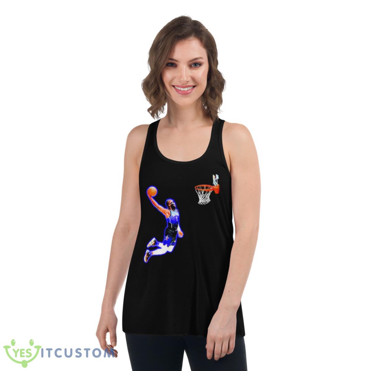 Jaylen Brown All Star Dunk Shirt 5 Jaylen Brown All Star Dunk Shirt - Women's Flowy Racerback Tank