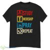 Jesus Study Worship Pray RepeaShirt - G500 Men’s Classic T-Shirt
