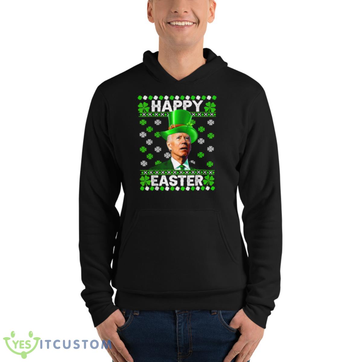 Joe Biden Happy Easter Confused St Patricks Day Shirt 4 Joe Biden Happy Easter Confused St Patricks Day Shirt - Unisex Fleece Pullover Hoodie