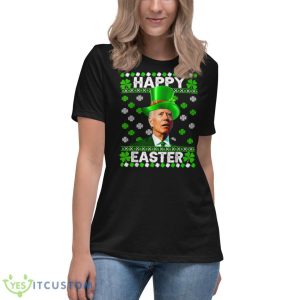 Joe Biden Happy Easter Confused St Patricks Day Shirt 11 Joe Biden Happy Easter Confused St Patricks Day Shirt - Women's Relaxed Short Sleeve Jersey Tee