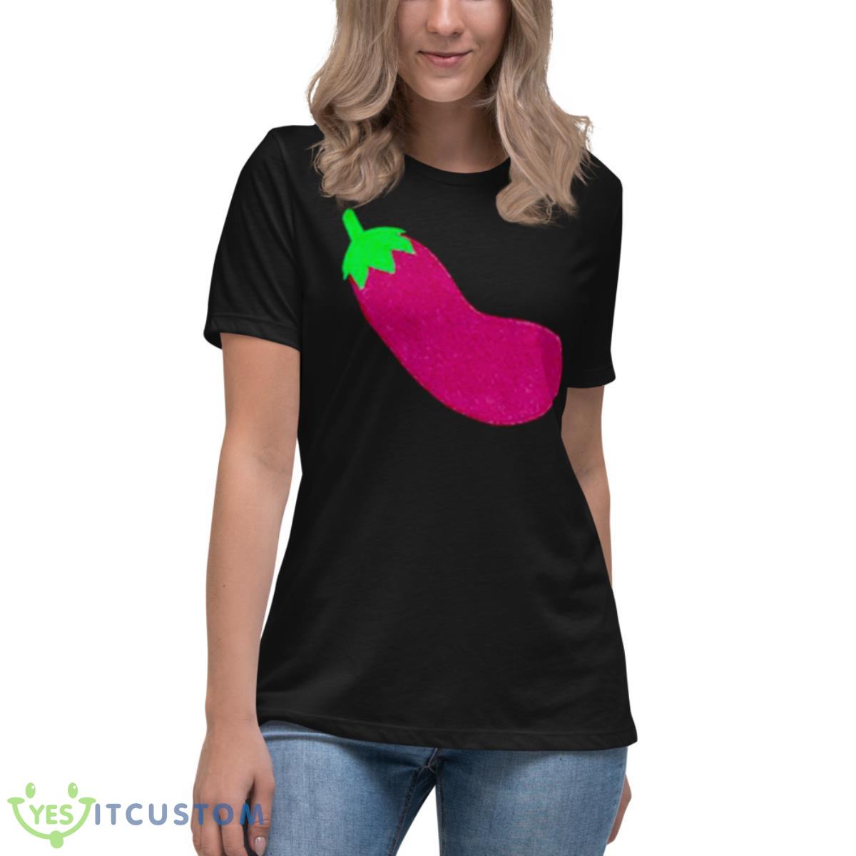 Josh Blue Eggplant Shirt 6 Josh Blue Eggplant Shirt - Women's Relaxed Short Sleeve Jersey Tee