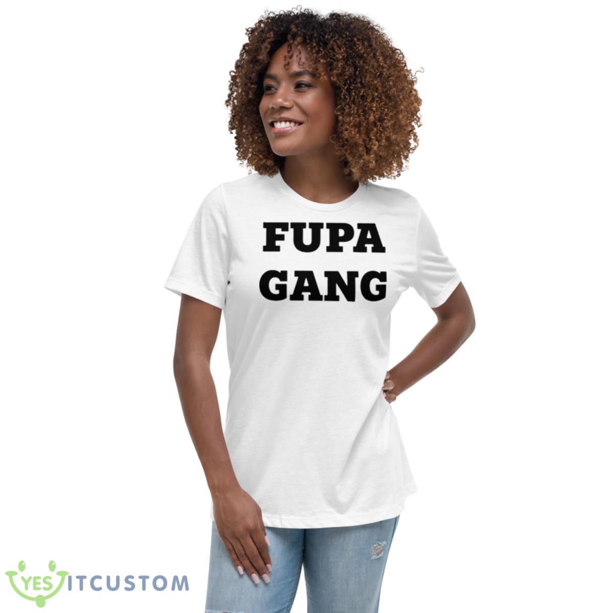 Juicy Body Goddess Fupa Gang Shirt 5 Juicy Body Goddess Fupa Gang Shirt - Women's Relaxed Short Sleeve Jersey Tee
