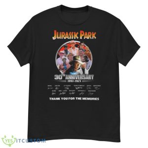 Jurassic Park 30th Anniversary 1993 – 2023 Thank You For The Memories Signatures Shirt - G500 Men’s Classic T-Shirt