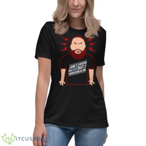 Justin Mason Wearing A James Bigfly Shirt - Women's Relaxed Short Sleeve Jersey Tee