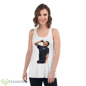 Justin Thomas Copy Of Chiefs Pat Mahomes In Mets Shirt - Women's Flowy Racerback Tank