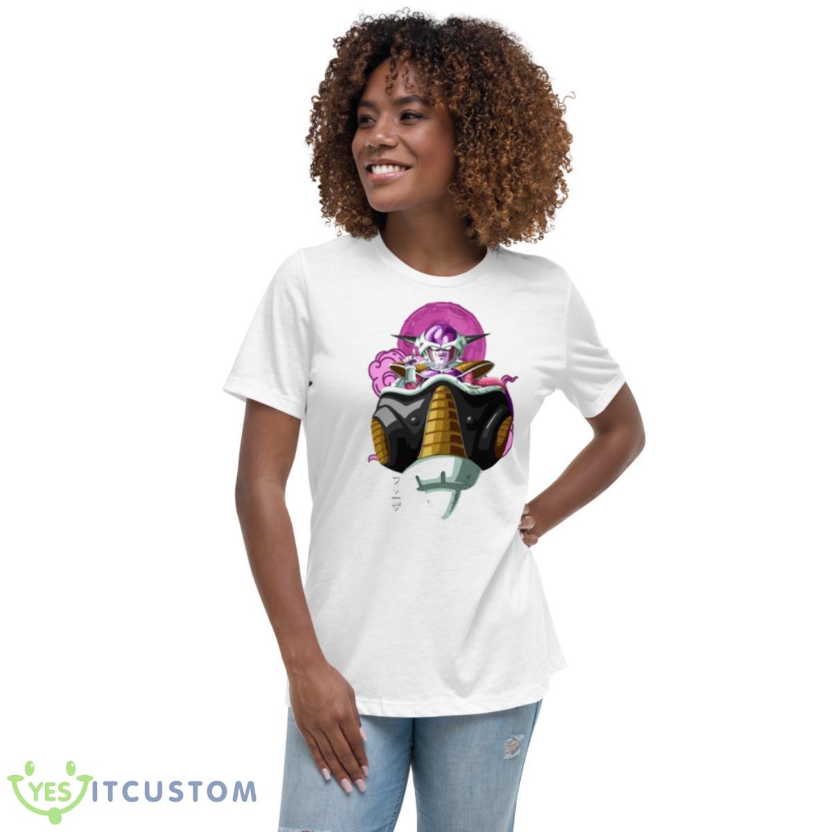 Kanji Art Frieza First Form Dragonball Shirt 5 Kanji Art Frieza First Form Dragonball Shirt - Women's Relaxed Short Sleeve Jersey Tee