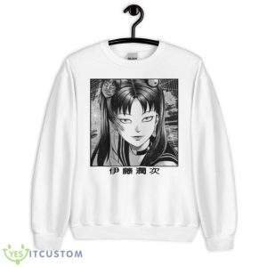 Kanji Text Design Tomie Junji Ito Shirt - Unisex Heavy Blend Crewneck Sweatshirt