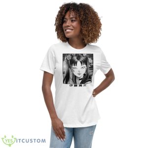 Kanji Text Design Tomie Junji Ito Shirt - Women's Relaxed Short Sleeve Jersey Tee