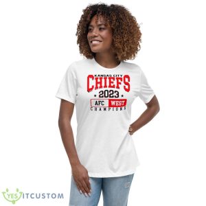 Kansas City AFC Championship 2023 Shirt 9 Kansas City AFC Championship 2023 Shirt - Women's Relaxed Short Sleeve Jersey Tee