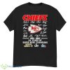 Kansas City Chiefs 1959 2023 64 Years Of Super Bowl Champions Super Bowl LVII Signature Shirt - G500 Men’s Classic T-Shirt