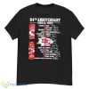 Kansas City Chiefs 64th Anniversary 1959 2023 Super Bowl Champions Roster Signatures Shirt - G500 Men’s Classic T-Shirt