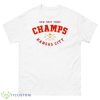 Kansas City Chiefs How ’bout Those 3x Champions Shirt - 500 Men’s Classic Tee Gildan