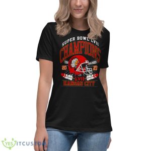 Kansas City Super Bowl Champions 2023 Shirt - Women's Relaxed Short Sleeve Jersey Tee