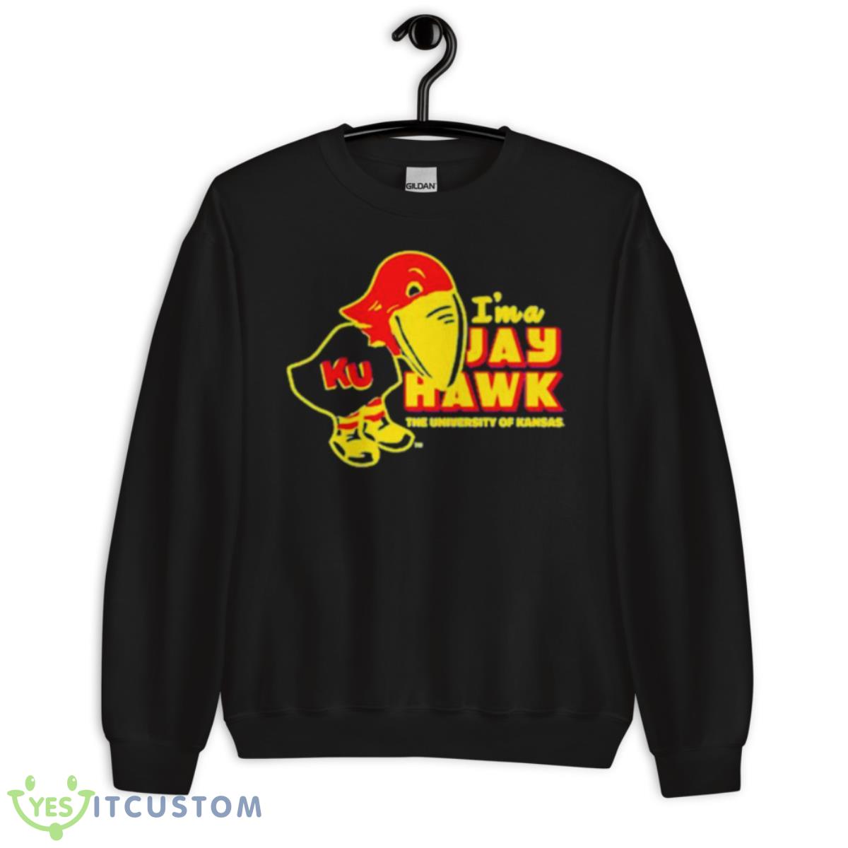 Kansas Retro I’m A Jayhawk Shirt 3 Kansas Retro I’m A Jayhawk Shirt - Unisex Crewneck Sweatshirt