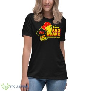 Kansas Retro I’m A Jayhawk Shirt 11 Kansas Retro I’m A Jayhawk Shirt - Women's Relaxed Short Sleeve Jersey Tee