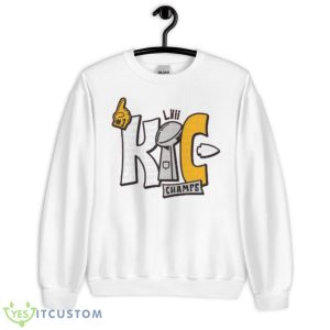 Kc Champions Mahomes Kelce 2023 Shirt - Unisex Heavy Blend Crewneck Sweatshirt