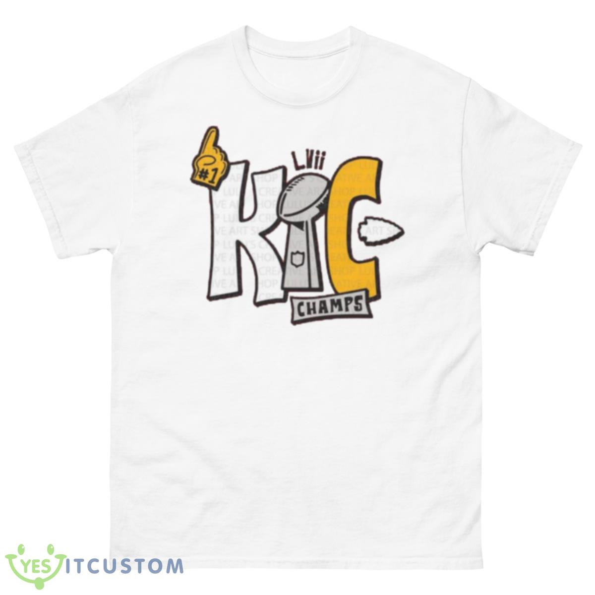 Kc Champions Mahomes Kelce 2023 Shirt 10 Kc Champions Mahomes Kelce 2023 Shirt - 500 Men’s Classic Tee Gildan