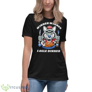 Kc Wolf Chiefs Winner Winer Eagle Dinner Shirt - Women's Relaxed Short Sleeve Jersey Tee