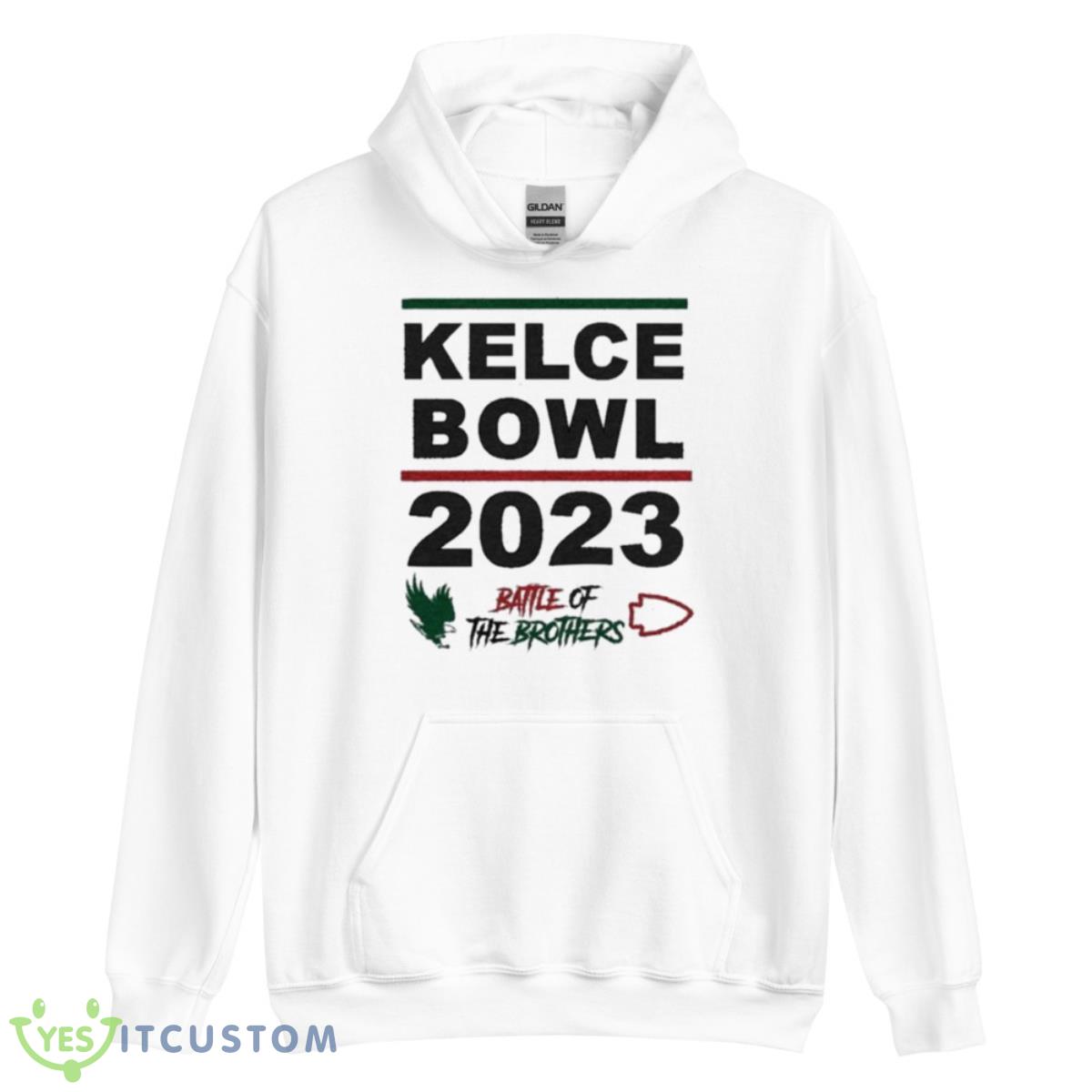Kelce Bowl 2023 Battle Of The Brothers Shirt 3 Kelce Bowl 2023 Battle Of The Brothers Shirt - Unisex Heavy Blend Hooded Sweatshirt