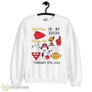 Kelce Fight KC Chiefs Super Bowl 2023 Shirt - Unisex Heavy Blend Crewneck Sweatshirt