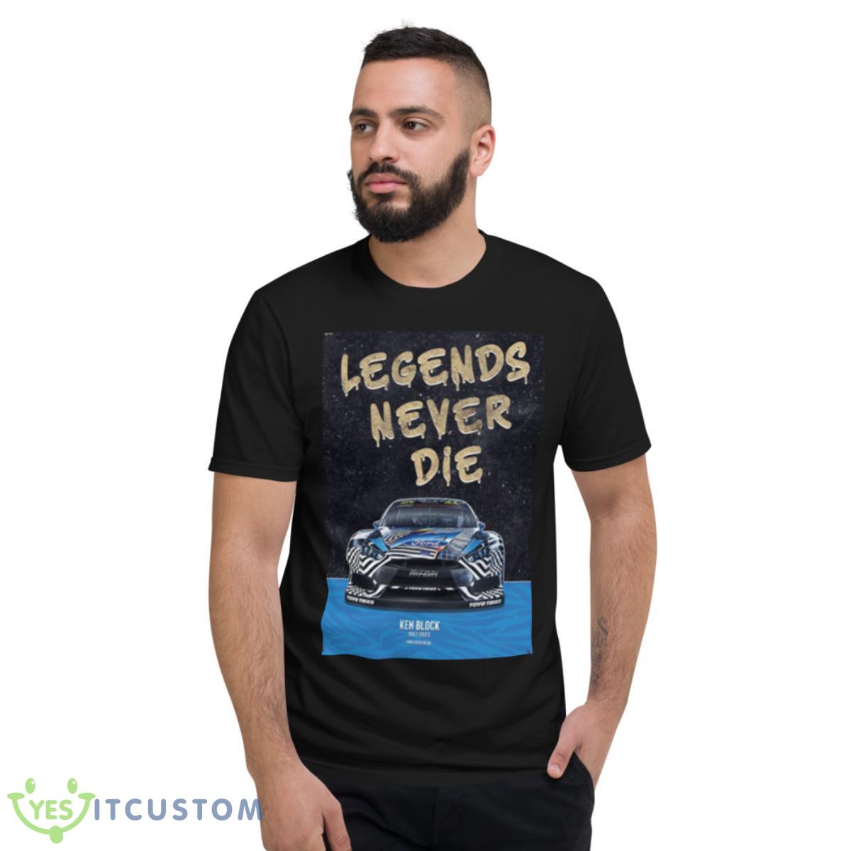 Ken Block’s Ford Focus Rs Rx Gymkhana Car Shirt 2 Ken Block’s Ford Focus Rs Rx Gymkhana Car Shirt - Short Sleeve T-Shirt