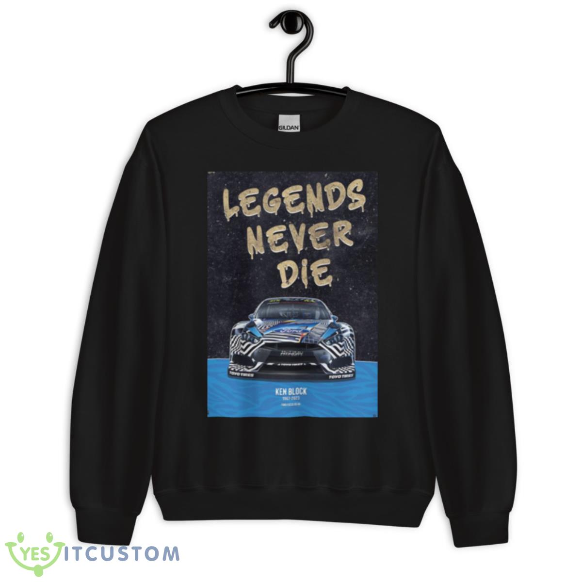 Ken Block’s Ford Focus Rs Rx Gymkhana Car Shirt 13 Ken Block’s Ford Focus Rs Rx Gymkhana Car Shirt - Unisex Crewneck Sweatshirt