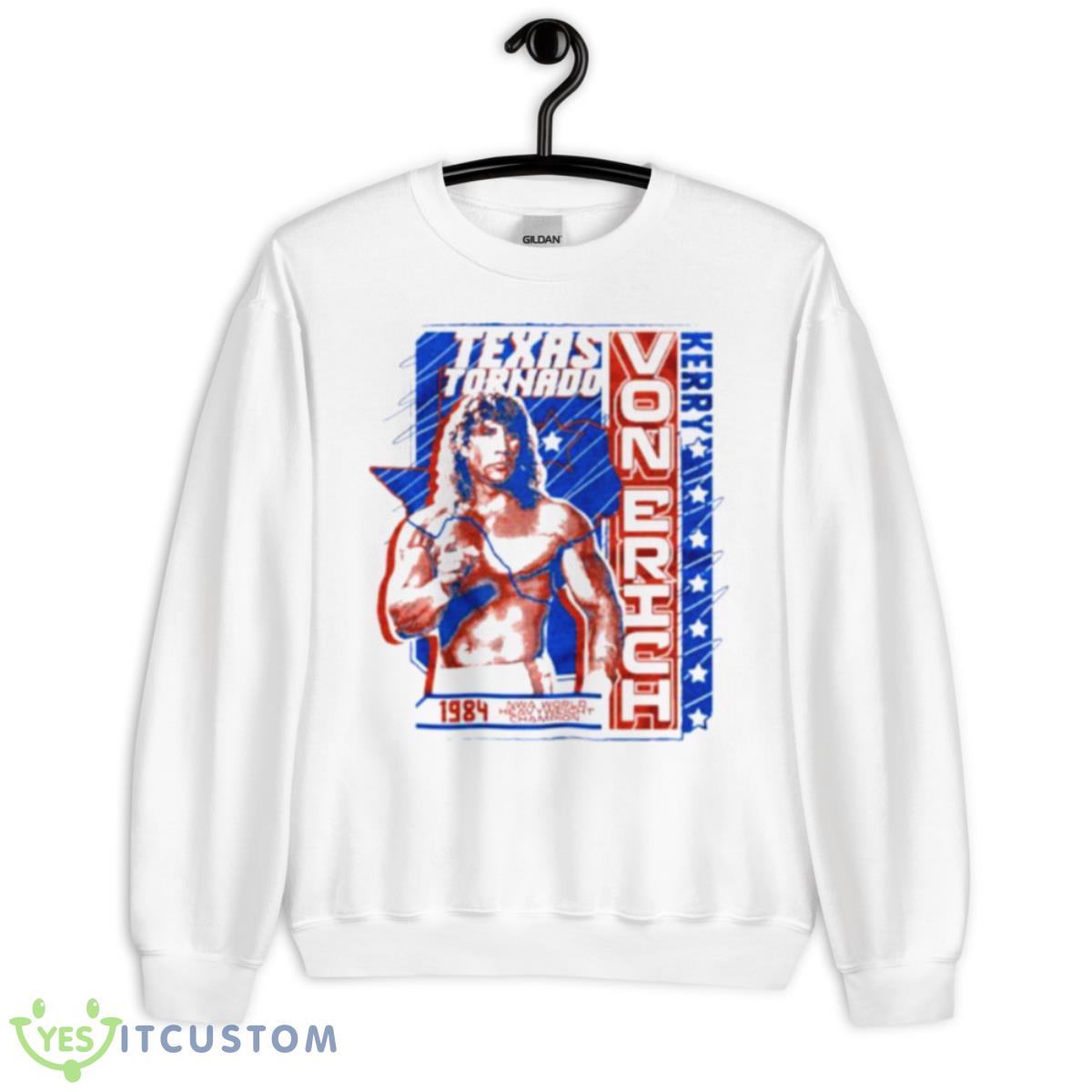 Kerry Von Erich Texas Tornado Shirt 2 Kerry Von Erich Texas Tornado Shirt - Unisex Heavy Blend Crewneck Sweatshirt