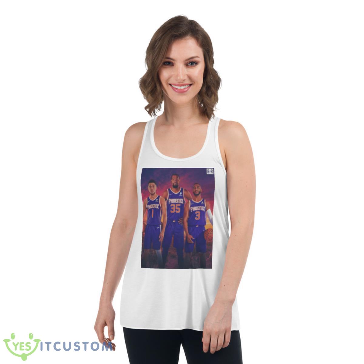 Kevin Durant Devin Booker And Chris Paul Shirt 4 Kevin Durant Devin Booker And Chris Paul Shirt - Women's Flowy Racerback Tank