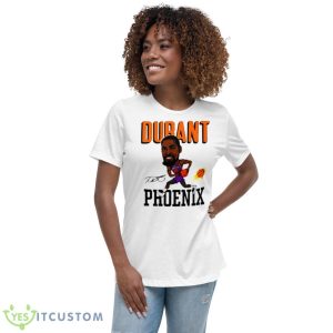Kevin Durant Phoenix Suns Caricature Tri Blend Shirt 9 Kevin Durant Phoenix Suns Caricature Tri Blend Shirt - Women's Relaxed Short Sleeve Jersey Tee