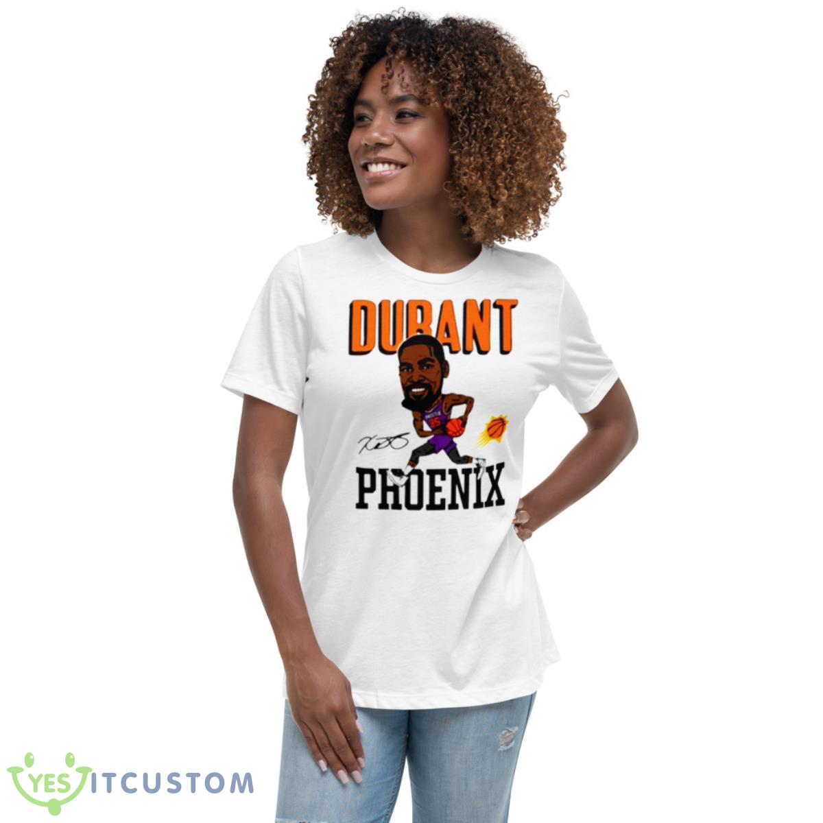 Kevin Durant Phoenix Suns Caricature Tri Blend Shirt 5 Kevin Durant Phoenix Suns Caricature Tri Blend Shirt - Women's Relaxed Short Sleeve Jersey Tee