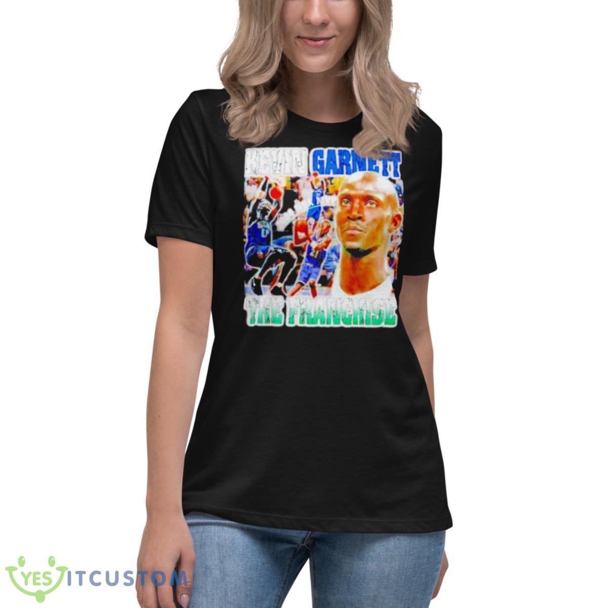 Kevin Garnett The Franchise 2004 Nba Mvp 2023 Shirt 6 Kevin Garnett The Franchise 2004 Nba Mvp 2023 Shirt - Women's Relaxed Short Sleeve Jersey Tee