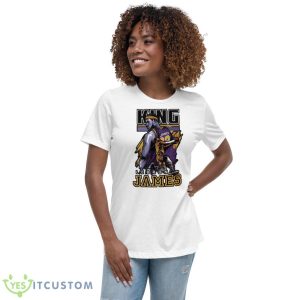 King Lebron James 2023 Trending Shirt - Women's Relaxed Short Sleeve Jersey Tee