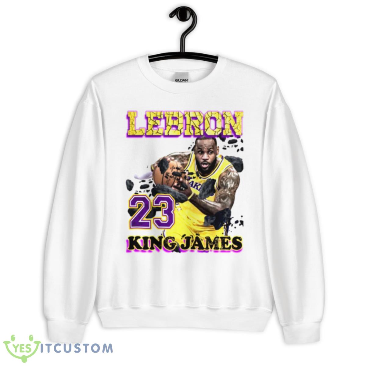 KING Lebron James 90s Vintage Bootleg Style Shirt 2 KING Lebron James 90s Vintage Bootleg Style Shirt - Unisex Heavy Blend Crewneck Sweatshirt