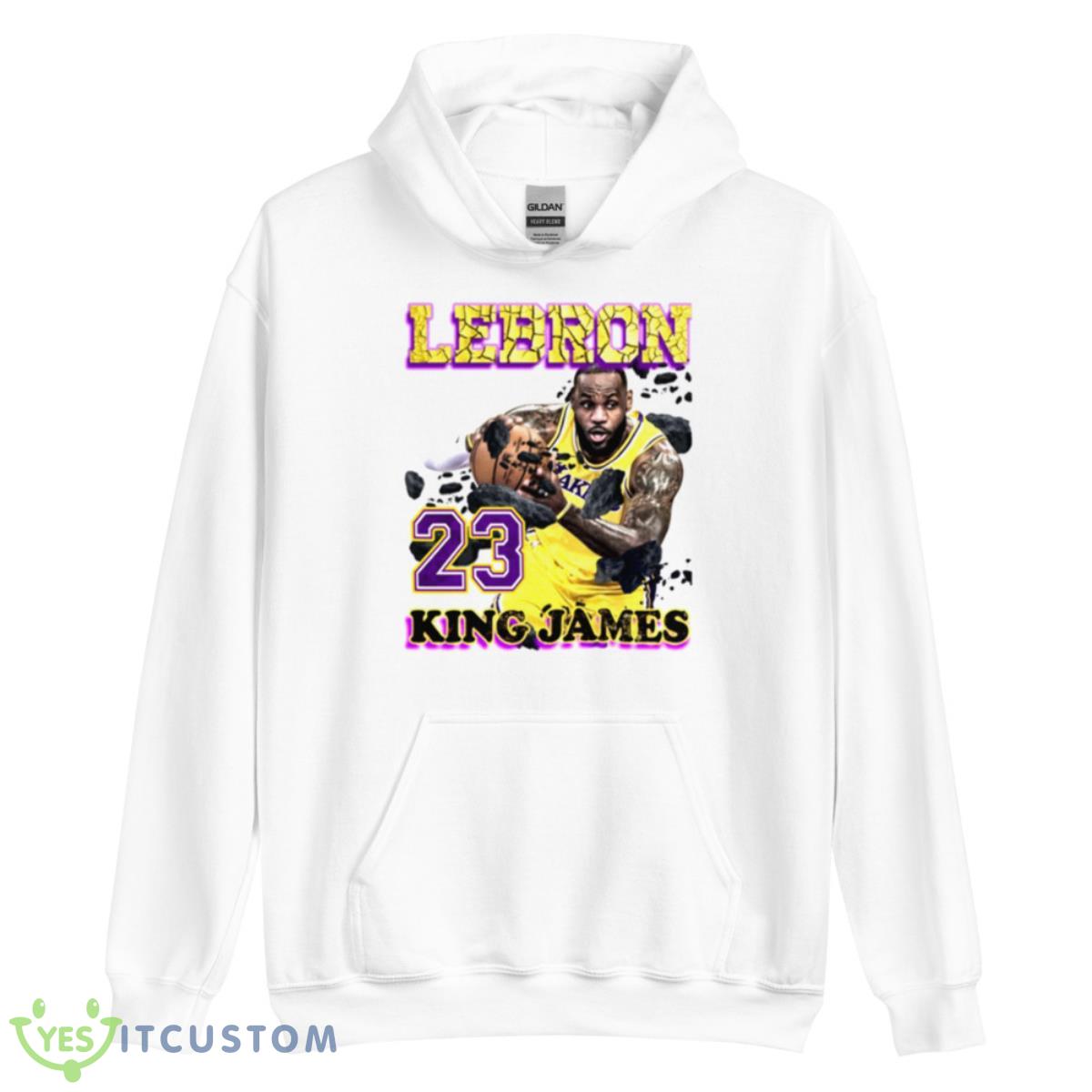 KING Lebron James 90s Vintage Bootleg Style Shirt 3 KING Lebron James 90s Vintage Bootleg Style Shirt - Unisex Heavy Blend Hooded Sweatshirt