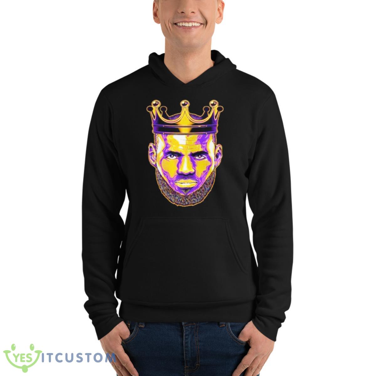 King Lebron James Los Angeles Lakers Shirt 4 King Lebron James Los Angeles Lakers Shirt - Unisex Fleece Pullover Hoodie