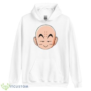 Krillin Head Funny Face Dragon Ball Shirt - Unisex Heavy Blend Hooded Sweatshirt
