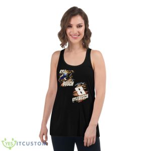 Kyle Busch 8 Nascar Racing Shirt 10 Kyle Busch 8 Nascar Racing Shirt - Women's Flowy Racerback Tank